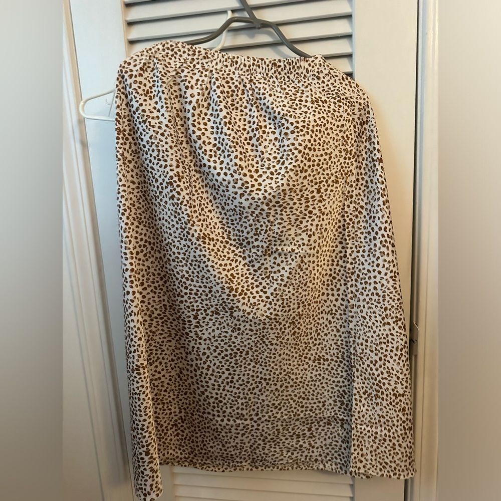 Printed Bias Slip Skirt